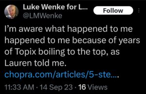 luke wenke x twitter screenshot topix 2023