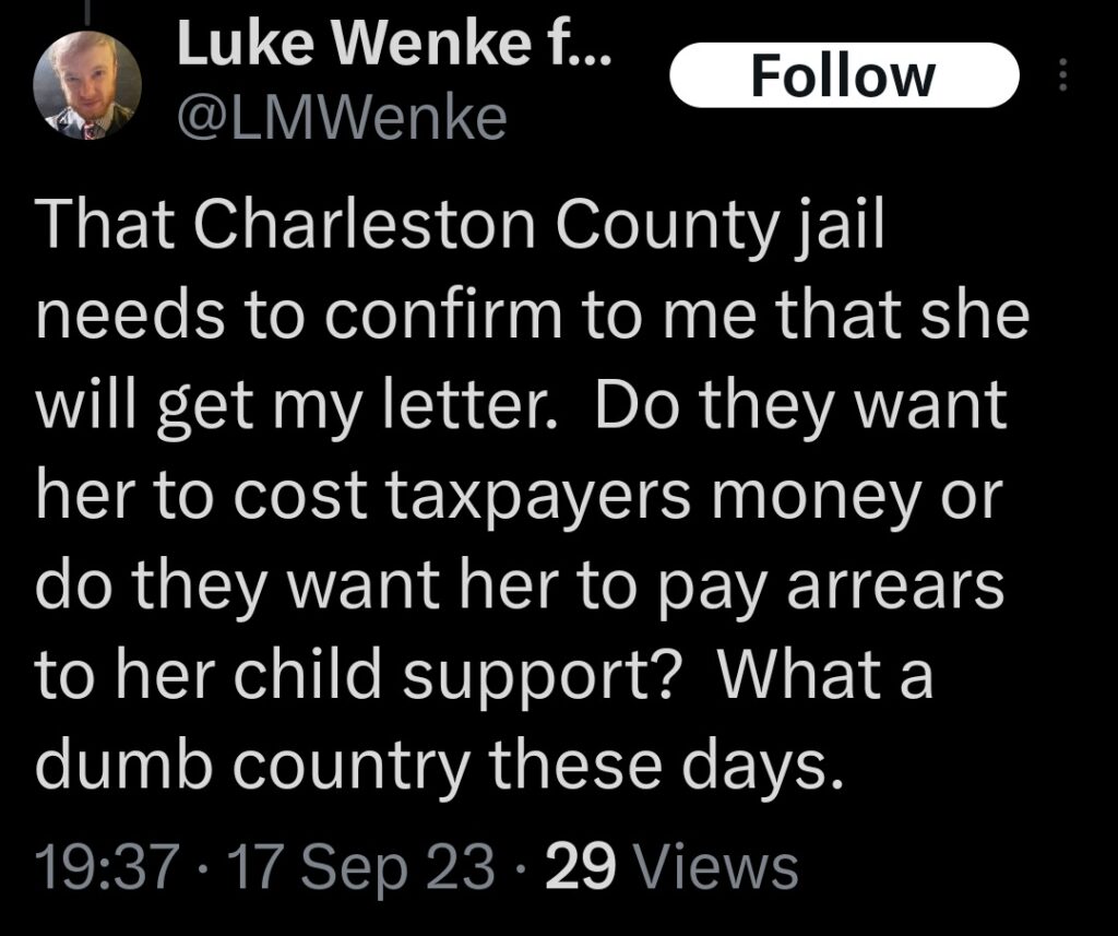luke wenke x twitter screenshot letter writing obsession 2023