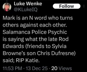 luke wenke racist tweet n word