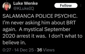 luke wenke x twitter screenshot benjamin ryan teeter obsession 2025