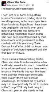 luke wenke facebook screenshot wenkeville 2023