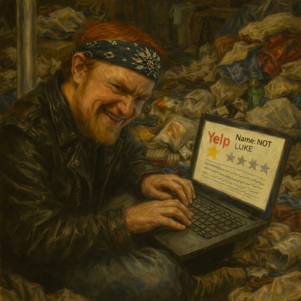 Luke Wenke THREATENS to “Tank” His Victim’s Business Ratings