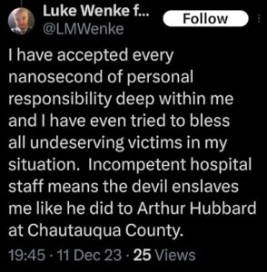 luke wenke x twitter post taking accountability 2023